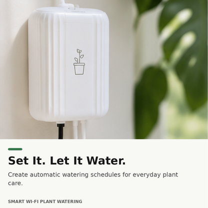 Automatic plant watering schedule for everyday care
